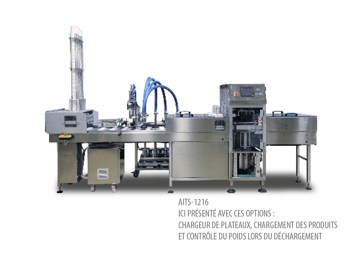 machine d’emballage alimentaire automatique AITS-1216 - film sur barquette